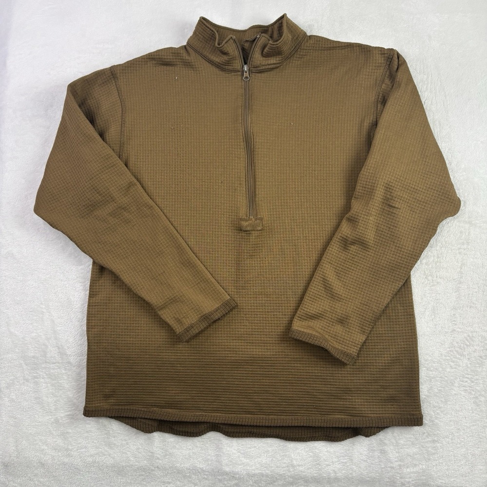 Condor Base II Brown 1/4 Zip Pullover Long Sleeve Sweater Men's XL